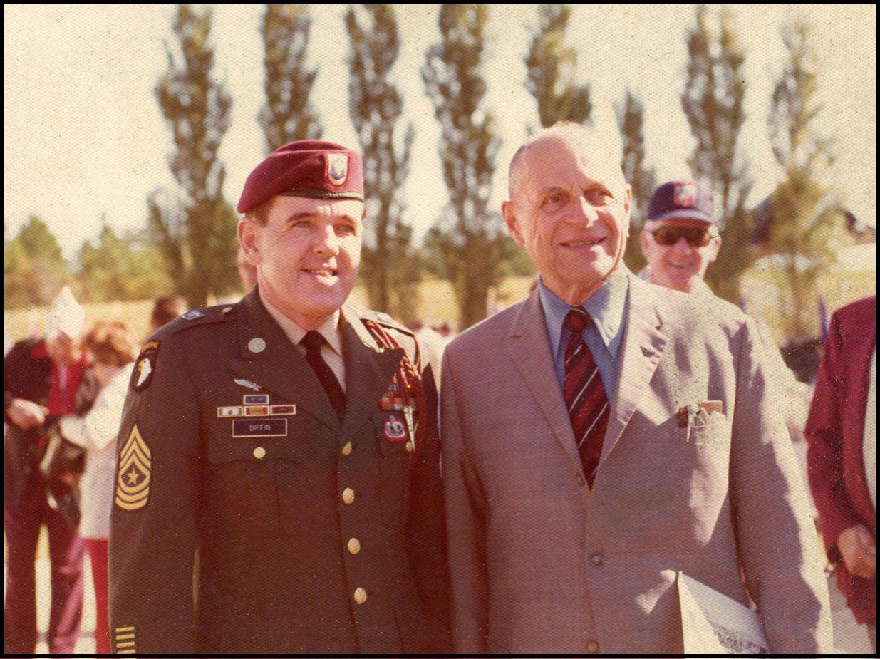 Sgt. Major Diffin and General Ridgeway 1974.